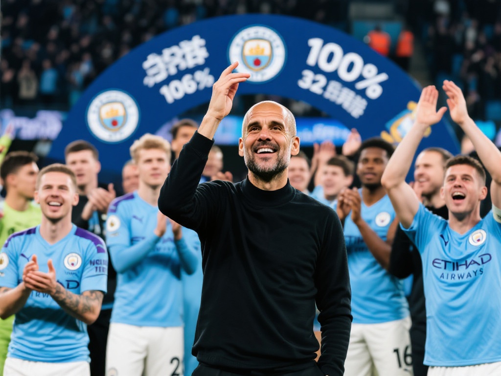 曼城王朝崛起，英超历史新篇章
这一赛季